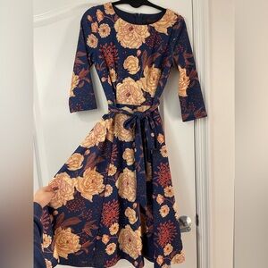 Floral Navy Dress